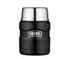 Termos na posiłek THERMOS KING 470 ml ze składaną łyżką czarny mat